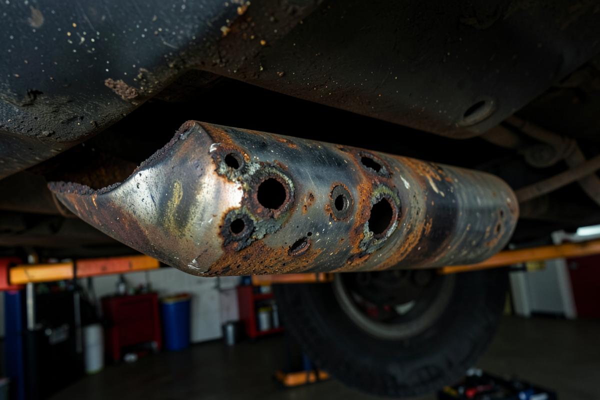 Exhaust repair before repair